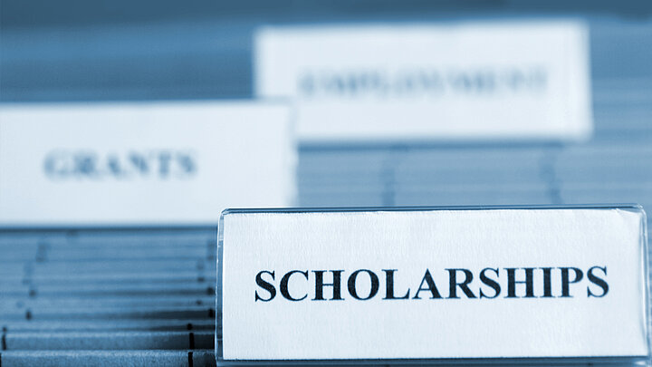 Decorative picture with the name Scholarship written